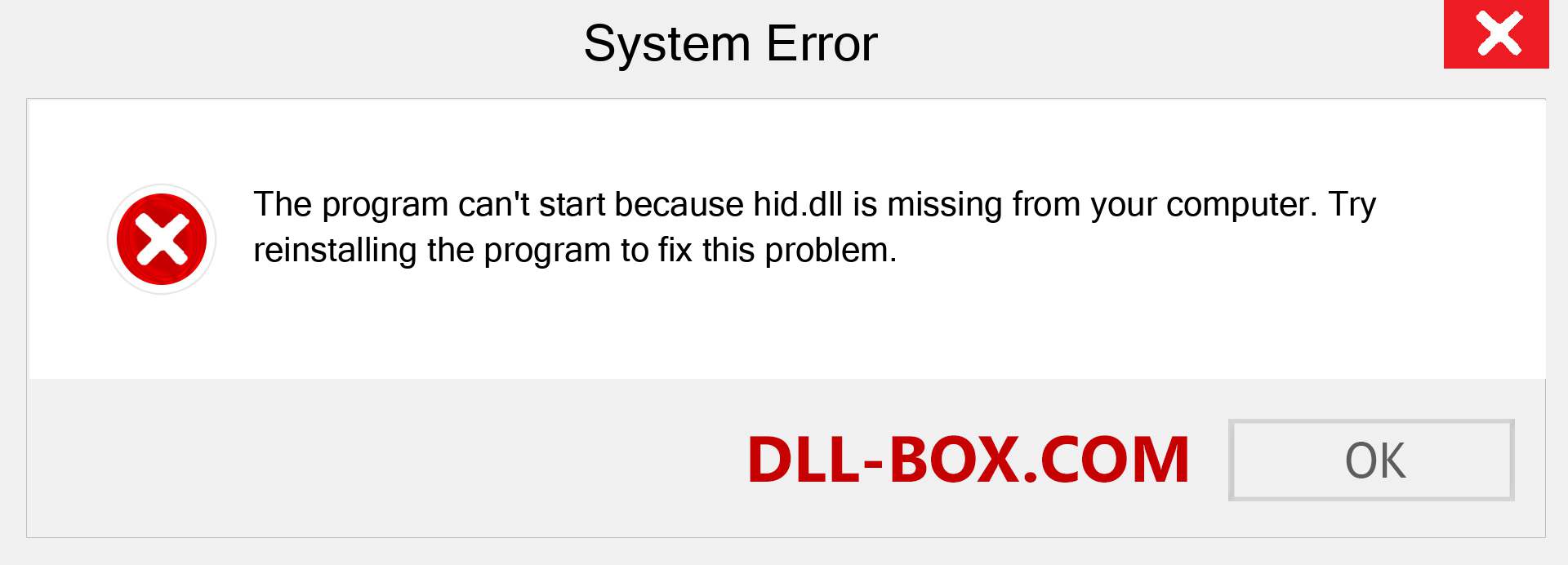  hid.dll file is missing?. Download for Windows 7, 8, 10 - Fix  hid dll Missing Error on Windows, photos, images